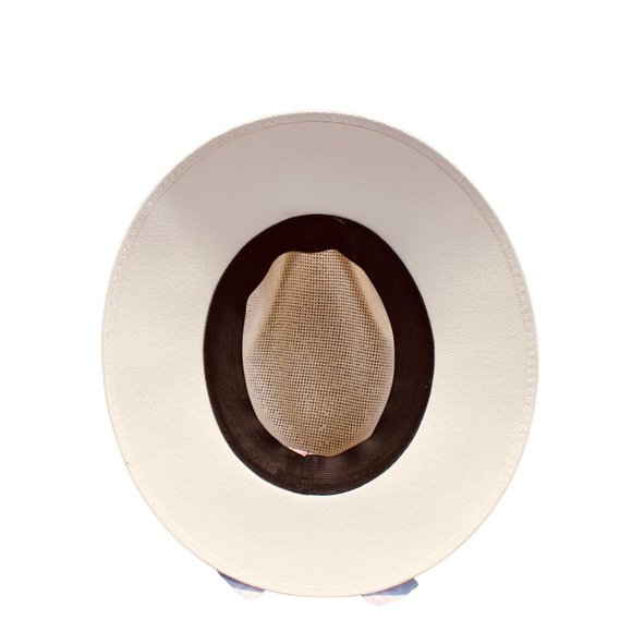 Beige Panama Hat Beristain size Medium Men & Women NEW, 4th of July, USA Flag - Picture 6 of 6